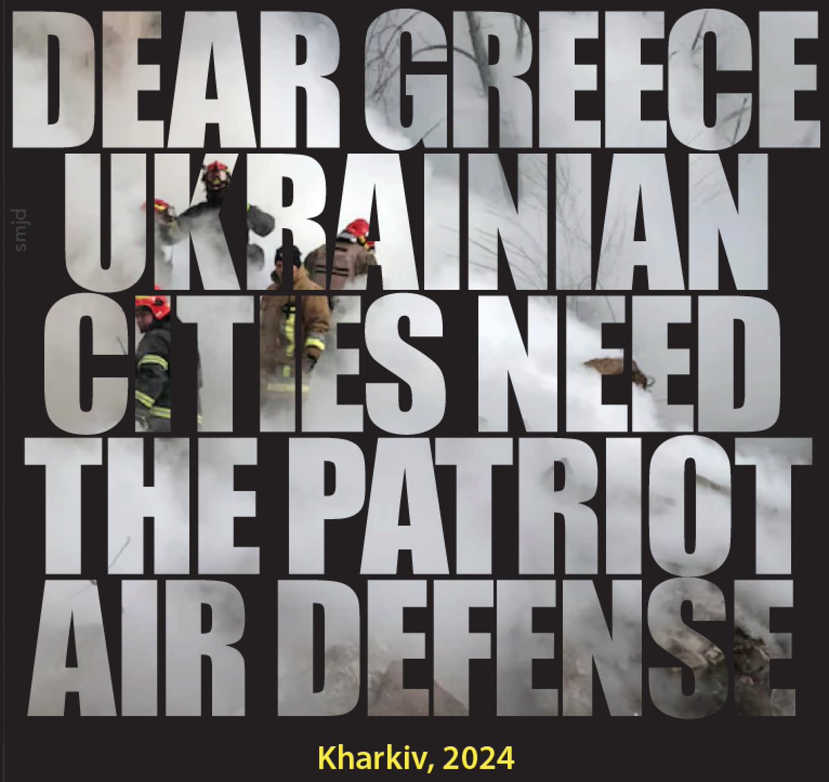 ExScientia_Vera's tweet photo. Fellas,
Zelensky keeps asking first & foremost for Patriots. Greece, Spain & Israel ALL have Pats to spare, so let's keep asking "at" kmitsotakis & NikosDendias, sanchezcastejon & Defensagob, and netanyahu & IDF to send them.
Pls feel free to use these graphics/memes.#7PatsASAP https://t.co/i80fVQcCyH