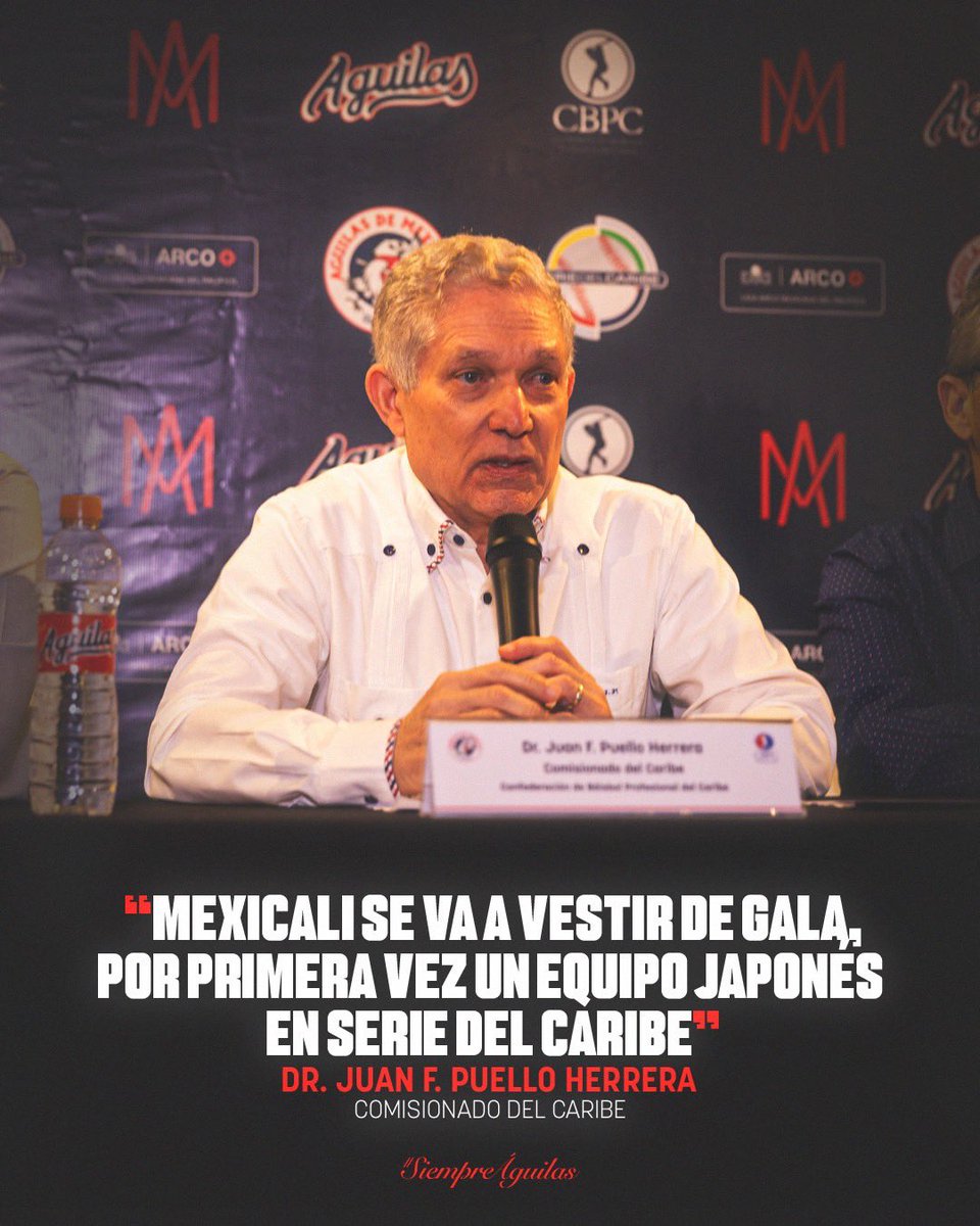 AguilasDeMxli's tweet photo. "Mexicali se va a vestir de gala".- ๐๐ซ. ๐๐ฎ๐๐ง ๐
. ๐๐ฎ๐๐ฅ๐ฅ๐จ ๐๐๐ซ๐ซ๐๐ซ๐ ๐ฏ๐ต๐คฉ
#Siempreรguilas #Mexicali2025 #EnCalor https://t.co/7LezwMxAZ4