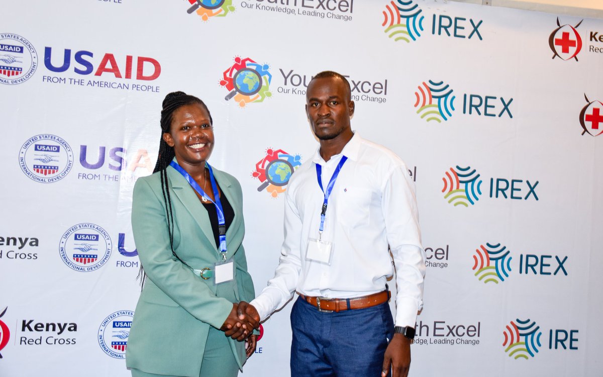 OdwiraJacktone's tweet photo. The Summit aims to provide evidence-based approaches to youth work readiness initiatives implemented in Kisumu county.
The Youth Excel Program is implemented by the Kenya Red Cross and IREX with support from USAID Kenya.
#KisumuICONKe
#IREX
#research2change
#iconparticipants https://t.co/CqKStwytqO