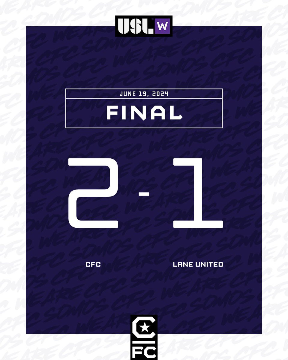 2-1 W IN EUGENE

#PlayforHer #cfcatletica #somoscfc