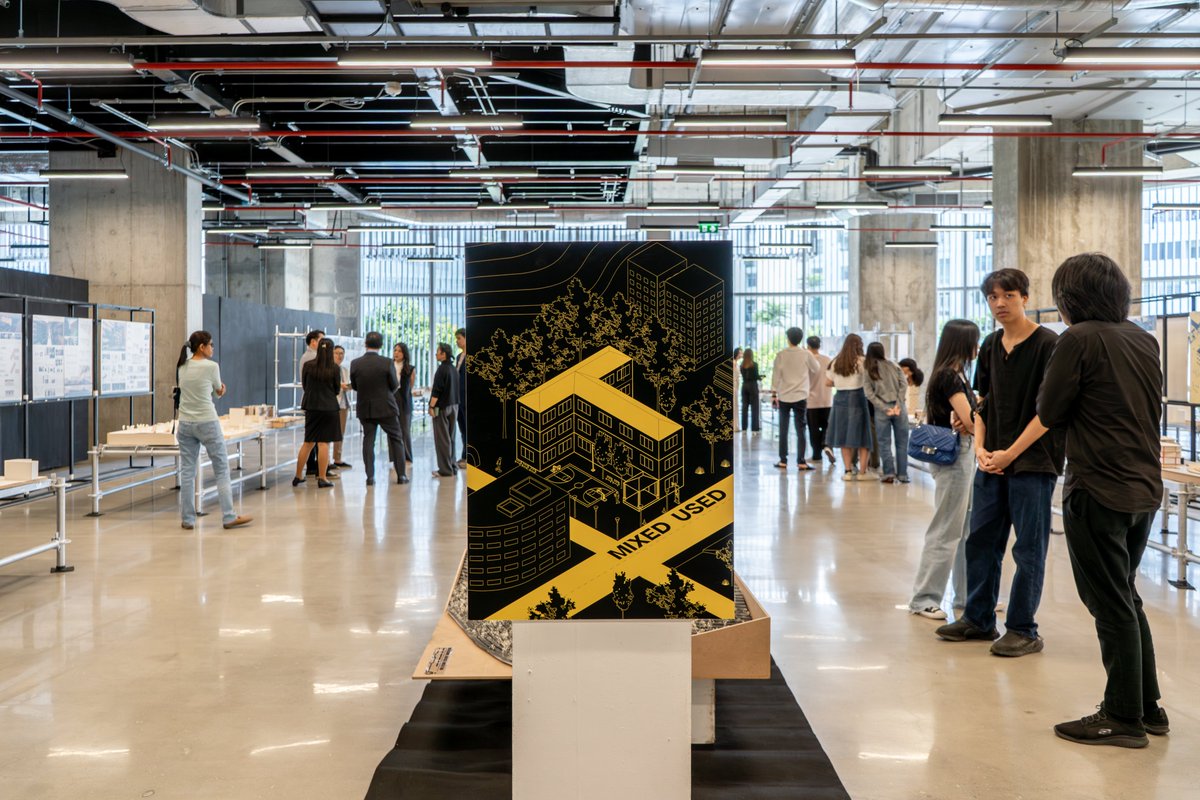 soadkmutt's tweet photo. Photos from the Architecture Exhibition opening captured a vibrant milieu of innovation and inspiration from our 5th year students' theses!!! CONGRATULATIONS!!!! More photos on FB: https://t.co/l1ZcHpG80U https://t.co/64o15Gut74