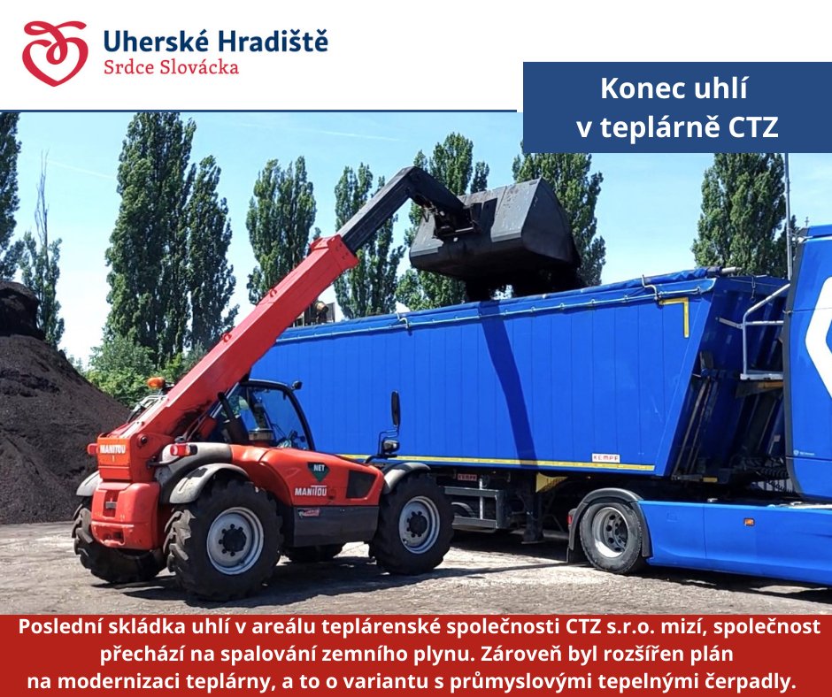 Konec uhlí v teplárně CTZ v <a href="/UHradiste/">Uherské Hradiště</a>! Více v článku: 1url.cz/A1ev7