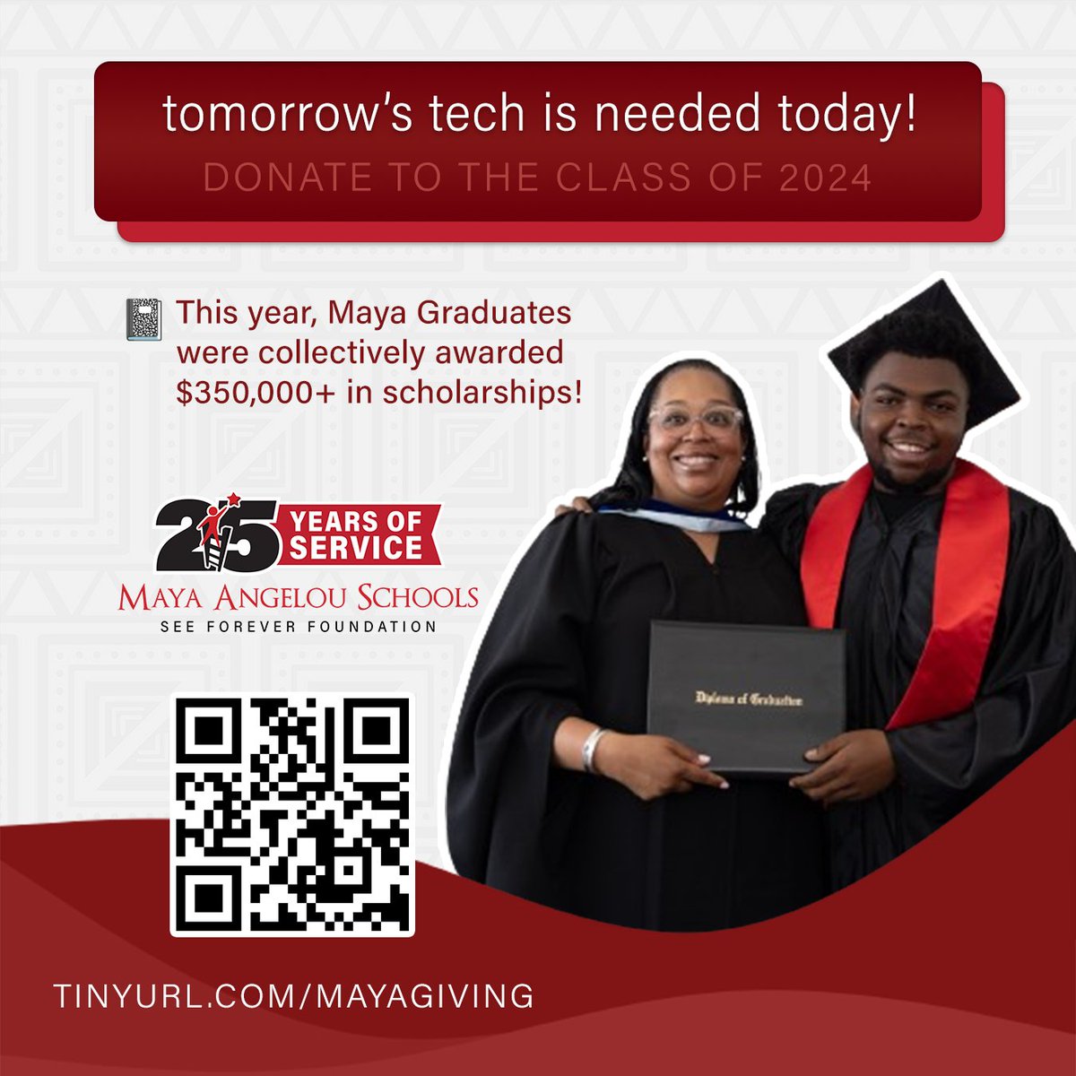 💻Our Grads have studied and prepared for their upward trajectory – their future is now! Uplift the accomplishments of our incredible scholars by supporting the Class of 2024. Donations will purchase a tablet for every student who has earned a HS or GED Diploma this year🎓
