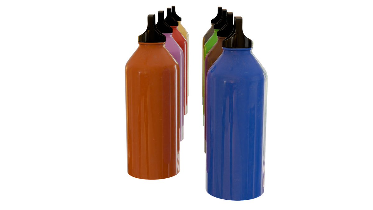 MindCreativity1's tweet photo. The next cgtrader project is now available to purchase online,  a steel drink bottle, all 8 colours sold together. These models use medium poly with procedural or baked materials.

All can be seen in this link: https://t.co/MDg7eAqcz6

#Blender #waterbottle #3dmodelling #3d https://t.co/c7nBgR3aQP