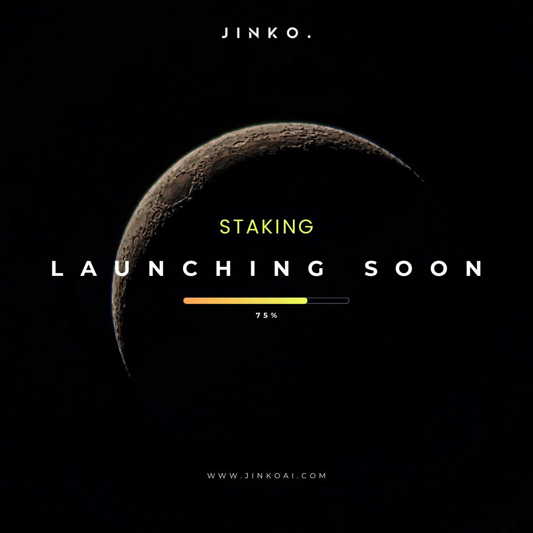 New update! We are happy to announce that #JinkoAI staking will be launching soon. Stay tuned!