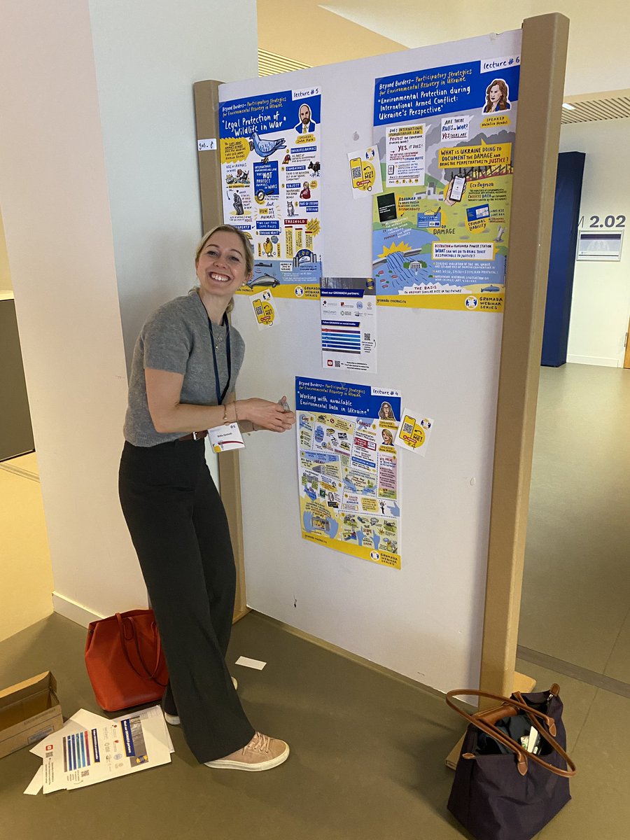 Getting ready for tonight’s poster session at #EnPAx2024! #GROMADA &amp; its partners are also contributing to a session on legal #accountability in #Ukraine (<a href="/ceobs_org/">Conflict and Environment Observatory (CEOBS)</a>) &amp; the lunch with environmental #peacebuilding authors (<a href="/BrittaSjo/">Britta</a> &amp; <a href="/Anne_Dienelt/">Anne Dienelt</a>) on Friday! #perac