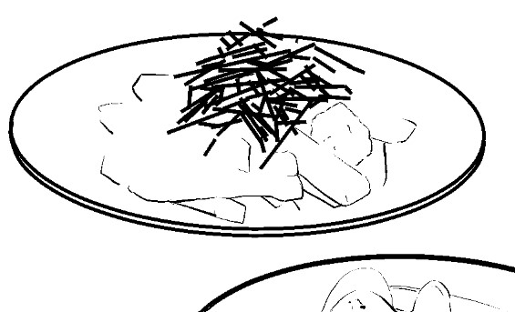 きざみ海苔修正ペン、きざみ海苔描くのに便利だな 