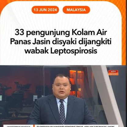 ainachuu_'s tweet photo. Tolong la, kalau nak pergi mandi kolam ke, air terjun ke tolong tengok tempat sikit bersih ke tak.

Wabak leptospirosis bukan main main, benda ni tak boleh nak cure, paling tak pun Dr. akan bagi ubat antibotik je🥲 https://t.co/zSIj4P8erd