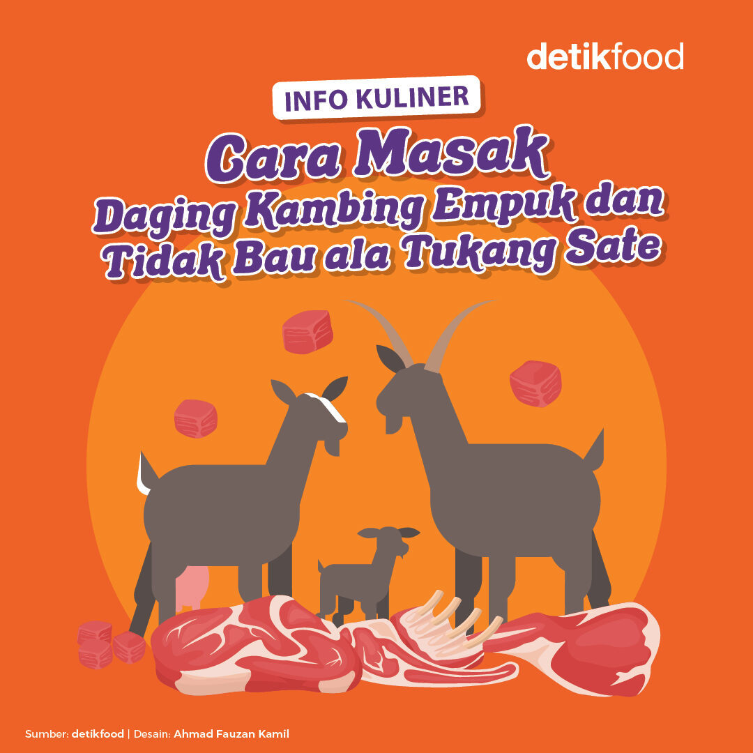 detikfood's tweet photo. detikers! Siapa nih yang ingin memasak daging kambing ala tukang sate? 👀
Selain bumbunya pas, daging kambing empuk dan tidak bau prengus loh! Yuk kita intip caranya! 🤩👍
#detikfood #rekomendasimakanan #tipsmasak #tipsmasakdagingkambing #tipsdagingkambinggakbau https://t.co/fMw7Y768Uw