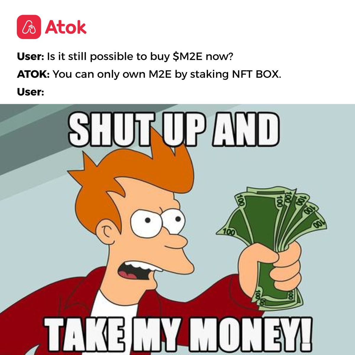 Atok_App's tweet photo. When I heard about the #ATOK APP launching this year!
🥹 💸
#M2E #Web3 #Cryptocurrency #adversiting https://t.co/8MskOYs67g