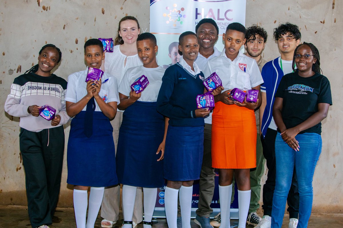 halc_uganda's tweet photo. Last weekend we conducted the Menstrual Hygiene Day in Kyankwanzi District where distributed sanitary pads to 681 girls in 4 schools.

Thank you partners for your immense giving, this was possible because you gave immensely.
@FAWEUganda @Pius_O_Theo @RotaractD9213 @davidkwagala https://t.co/GqSLfoHHxB