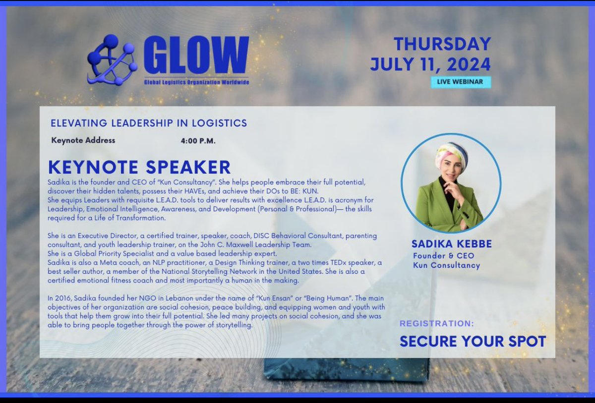 SKatBeingHuman's tweet photo. Glow is diverse in culture, vision, and our mission. We focus on #thoughtfulleadership, to build up, strengthen our partners and members, and forge new connections across our networks for each of our professional members. 💫 
#Leadership https://t.co/Z8cx1YaF7B