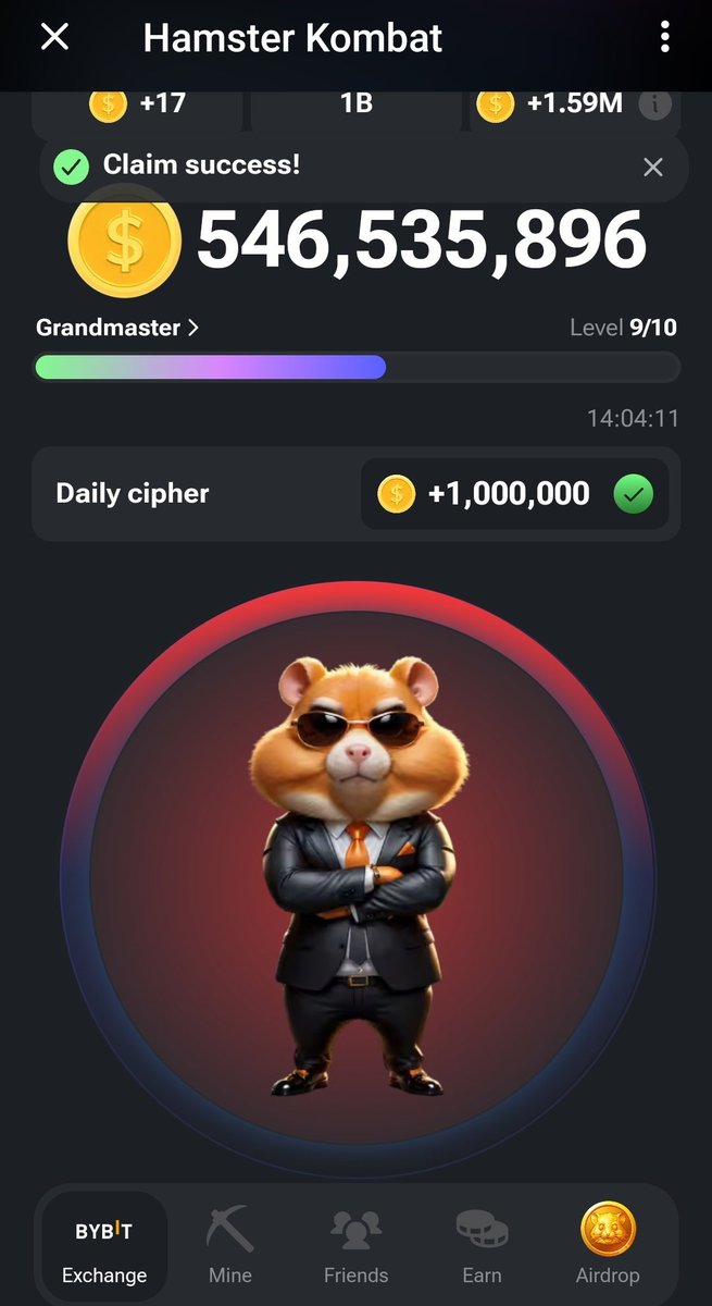 NyraOnchain's tweet photo. Today's Hamster CYPHER Code:
FORK
F • • - •
O - - -
R • - •
K - • -
#hamstre #cypher #HAMSTERKOMBAT #tapswap #memefi https://t.co/nVtiKxsb9F