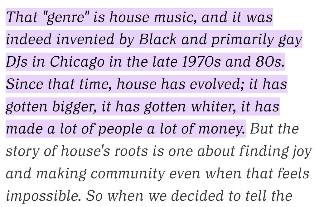 NONSTOPPUP's tweet photo. HAPPY JUNETEENTH! REMEMBER THAT ALL THAT HOUSE MUSIC YOU HEAR AT THE FURRY CON DANCES (AND HONESTLY DANCE MUSIC IN GENERAL) WOULDN'T EXIST IF IT WEREN'T FOR THE SHEER LOVE &amp; PASSION OF QUEER BLACK PEOPLE 🥳🪩💿👆 https://t.co/dXJVNYpEG9