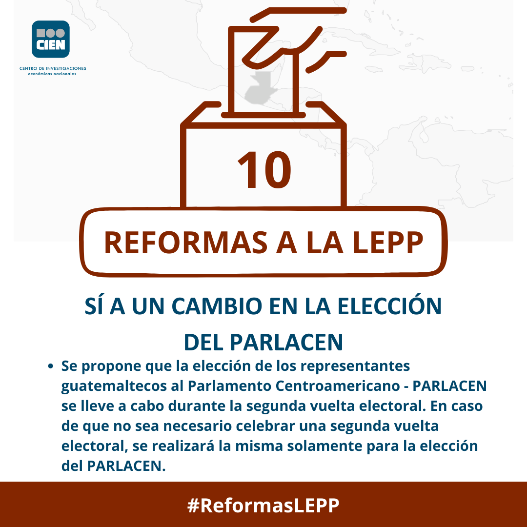 CIENgt's tweet image. 🇬🇹 Sí a un cambio en la elección del Parlamento Centroamericano - PARLACEN 👇
#ReformasLEPP para el #DesarrolloGT