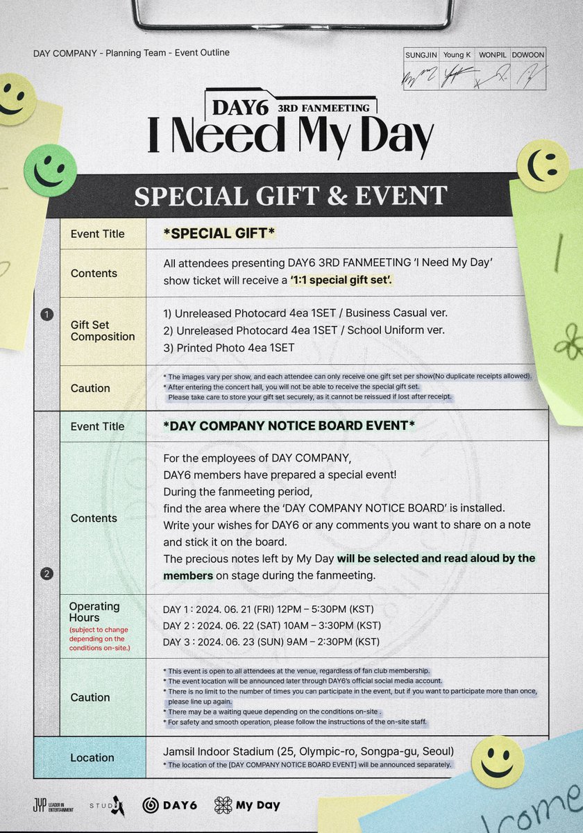 DAY6 3RD FANMEETING
'I Need My Day'🍀

SPECIAL GIFT &amp; EVENT 안내
bit.ly/3RwK5K8

#DAY6 #데이식스
#MyDay
#DAY6_3RD_FANMEETING
#I_Need_My_Day
