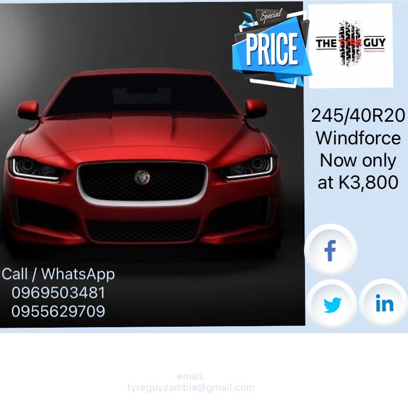 GuyTyre's tweet image. For that Jaguar Tyre 245/40R20