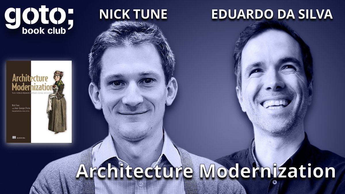 GOTO (@gotocon) on Twitter photo Tune in to <a href="/emgsilva/">Eduardo da Silva</a>'s interview with Nick Tune as they explore the key strategies and practical steps for successful architecture modernization!
youtu.be/sDLGB6VWrDg?li… Tune in to <a href="/emgsilva/">Eduardo da Silva</a>'s interview with Nick Tune as they explore the key strategies and practical steps for successful architecture modernization!
youtu.be/sDLGB6VWrDg?li…