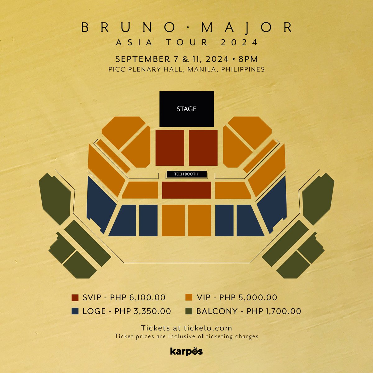 HelloTickelo's tweet image. British singer-songwriter and multi-instrumentalist, @MrBrunoMajor is coming to Manila for 2 dates! 🤍

🗓️ Sept 7 [SOLD OUT]
🗓️ Sept 11 - NEW DATE
📍 PICC Plenary Hall

Tickets for September 11 are still available at tickelo.com/brunomajor 🎫 

#BrunoMajorInManila