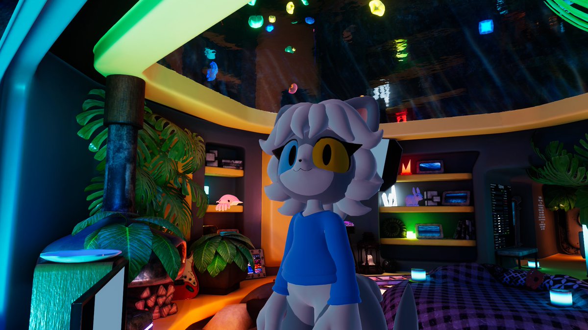 i got to walk around with my new vrchat model done by <a href="/Hadronus/">Hadron (Commissions Closed)</a> ....