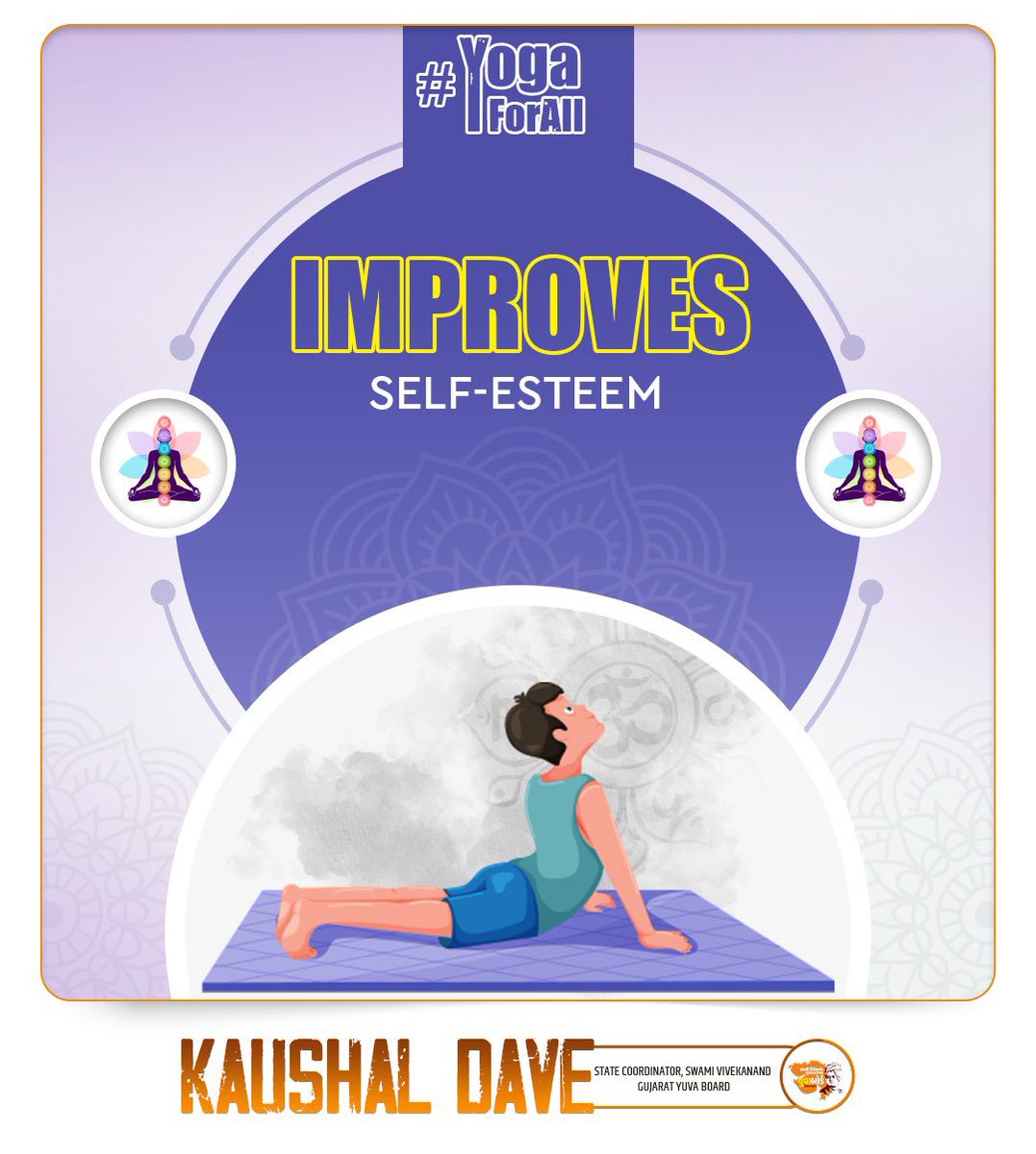 ikaushaldave's tweet photo. Benefit of Yoga 🧘 

➡️ Improves Self-Esteem: Builds confidence and self-awareness through mindful practice.

#YogaForAll https://t.co/374aWGNcPV