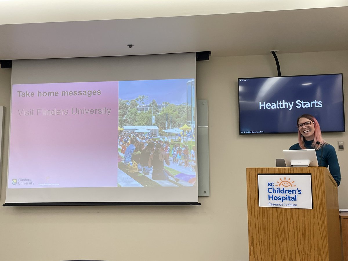 Amazing presentation from <a href="/brittanyjayne8/">Brittany J Johnson</a> covering all things <a href="/FlindersCFI/">Flinders Caring Futures Institute</a>, TOPCHILD IPD analysis and intervention coding, and EPOCH COMS and COS - so happy to have you here in Vancouver presenting at <a href="/BCCHresearch/">BC Children's Hospital Research Institute</a> <a href="/_HealthyStarts/">Healthy Starts at BCCHR</a>