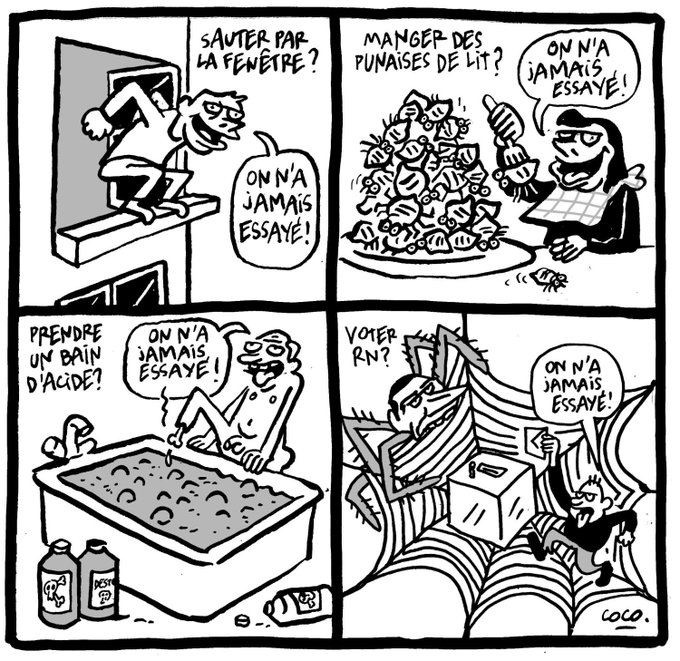 ProfToujours's tweet photo. "On n'a jamais essayé"

Par @cocoboer pour @libe https://t.co/eCJeGPP0E9