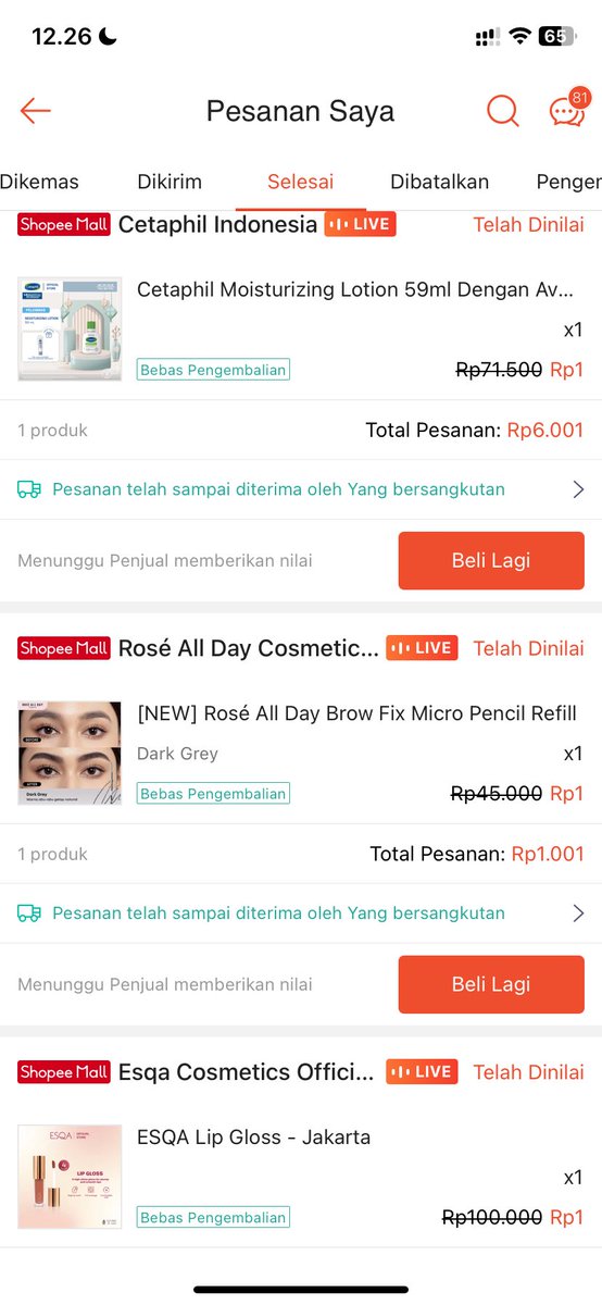 vancwouver's tweet image. biggest flex gua selalu hoki war flash sale barang2 murmer di oren 😅🫵🏻