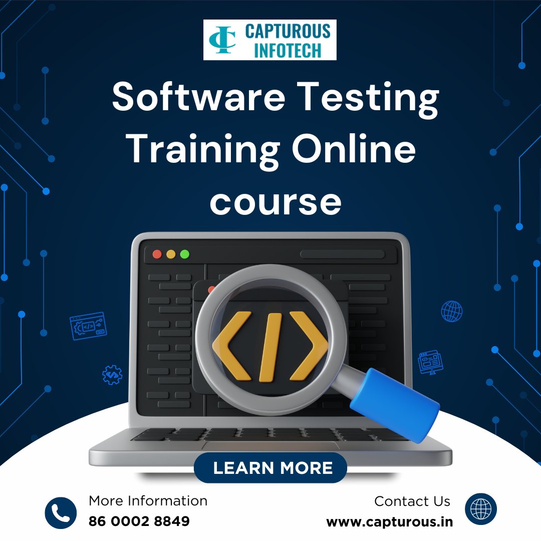 CapturousIn's tweet image. Software Testing Training Online Course
📷Expert Trainers
📷Hands-On Learning
📷Placement Assistance
Join Now
📷86 0002 8849
📷capturous.in
#SoftwareTesting #TechCareers #LearnToTest #QA #AutomationTesting #ManualTesting #BestInstitute #CareerGrowth
