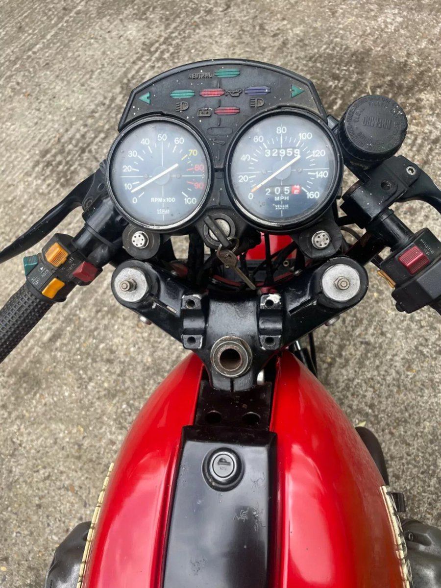 BarnFindsUK's tweet photo. Ad:  Moto Guzzi Le Mans MK2 - "been in storage for over 10 years"
On eBay here -->> https://t.co/khDMQusguo

 #MotoGuzziLeMansMK2 #ClassicMotorcycle #BarnFind #MotorcycleRestoration #RetroBike #MotorcycleCollector https://t.co/p9bpmXE7n0