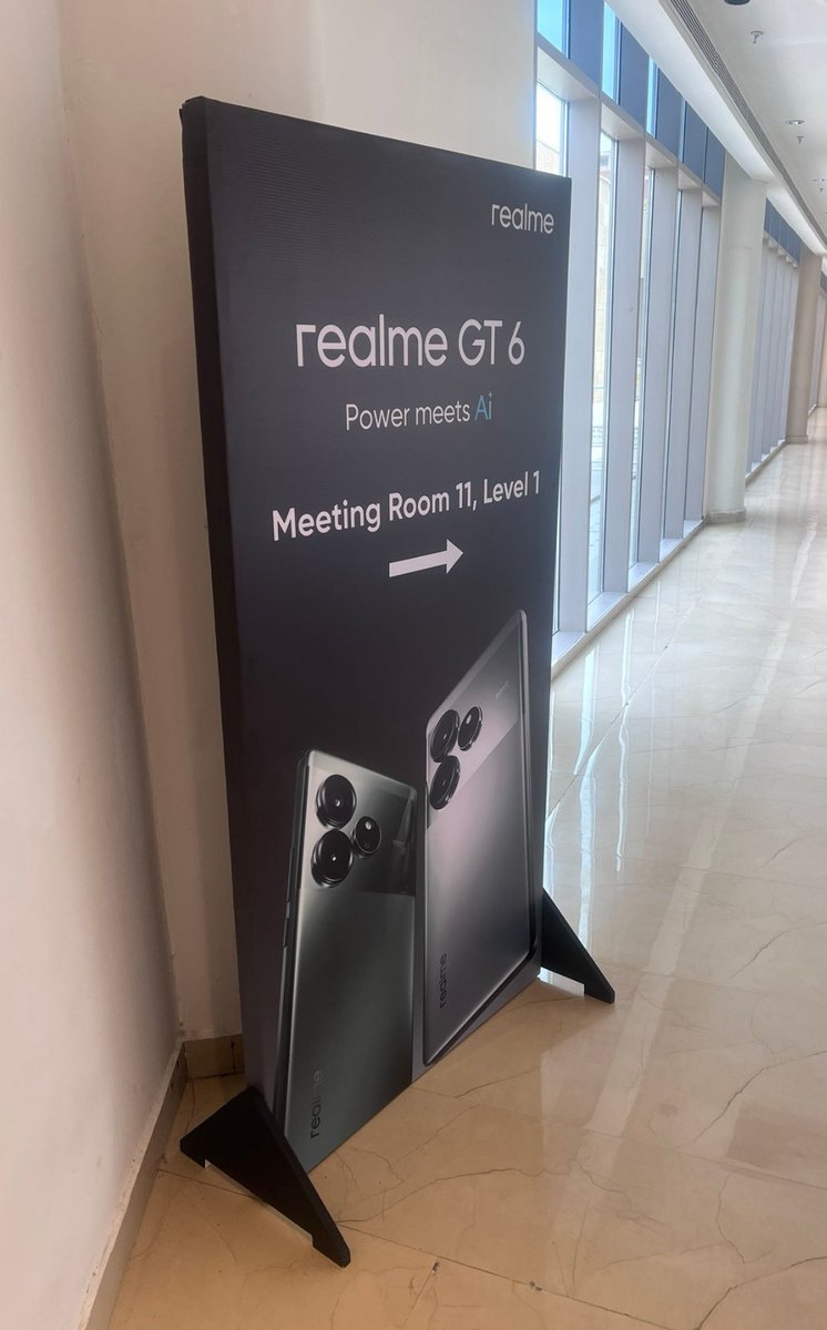 ravi3dfx's tweet photo. Realme GT 6 Launch ➡️ 
#realme #realmeGT6 #PowerMeetsAI https://t.co/H6fZBAShAd
