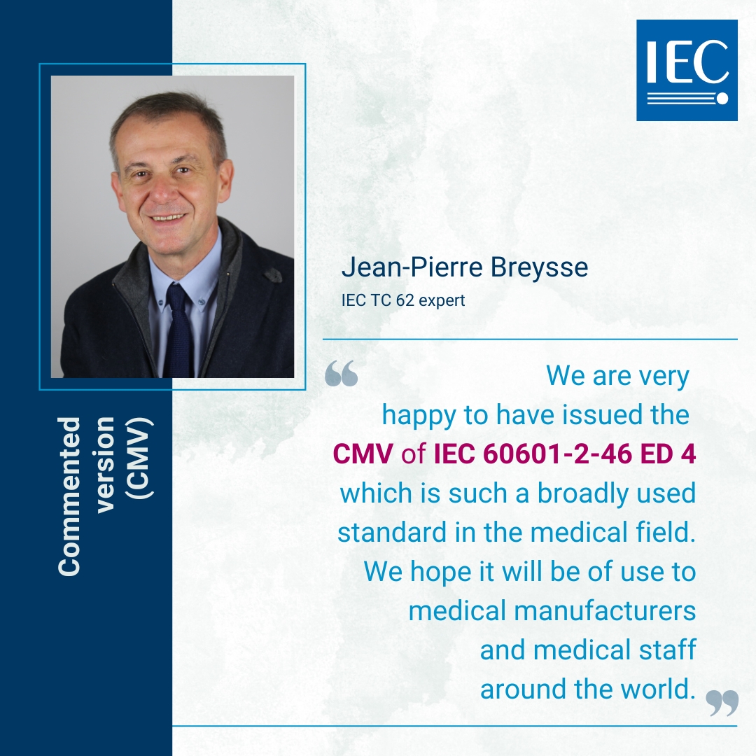 IECStandards's tweet photo. IEC TC 62 publishes international standards focused on the safety and performance of
medical equipment, software, and systems, ensuring they are safe and reliable. Find out more here 👉 https://t.co/cKPDW5rtIn? #IECValueAddedProduct #IECVAP  #IECHealthcare #IECCommentedStandard https://t.co/Za4kDePkwG