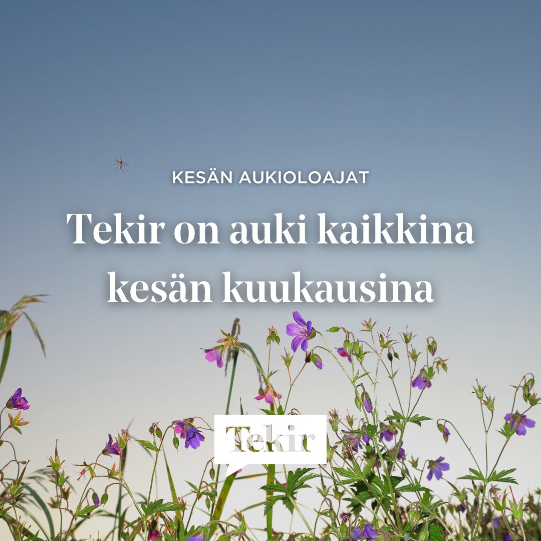 Juhannus lähestyy ja kesän vilkkain lomakausi on alkamaisillaan. Tekir on avoinna läpi kesän ja kriisinumeromme +358 10 666 1188 päivystää tuttuun tapaan.

Olethan yhteydessä, mikäli organisaatiosi kaipaa apua viestintäasioissa. Toivotamme mielenrauhaa ja iloista juhannusta! 🌼