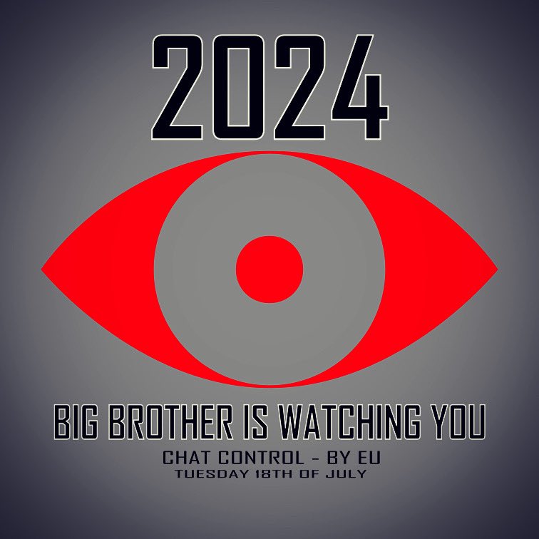 Eitre1's tweet photo. #chatcontrol #bigbrother #1984 #noprivacy #totalitarianism #governmentspying #humanrights https://t.co/2nCTtkqMAq