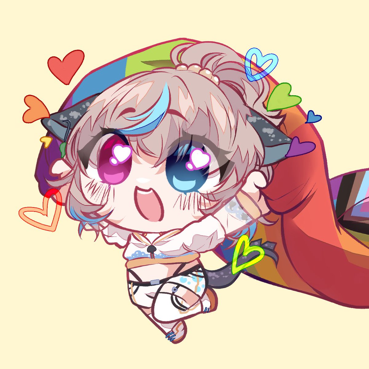 「aaa Got three comms done lets goo >:3」|❤️Mely❤️ Demon princess of hell ψ(｀∇´)ψ (36/50)のイラスト