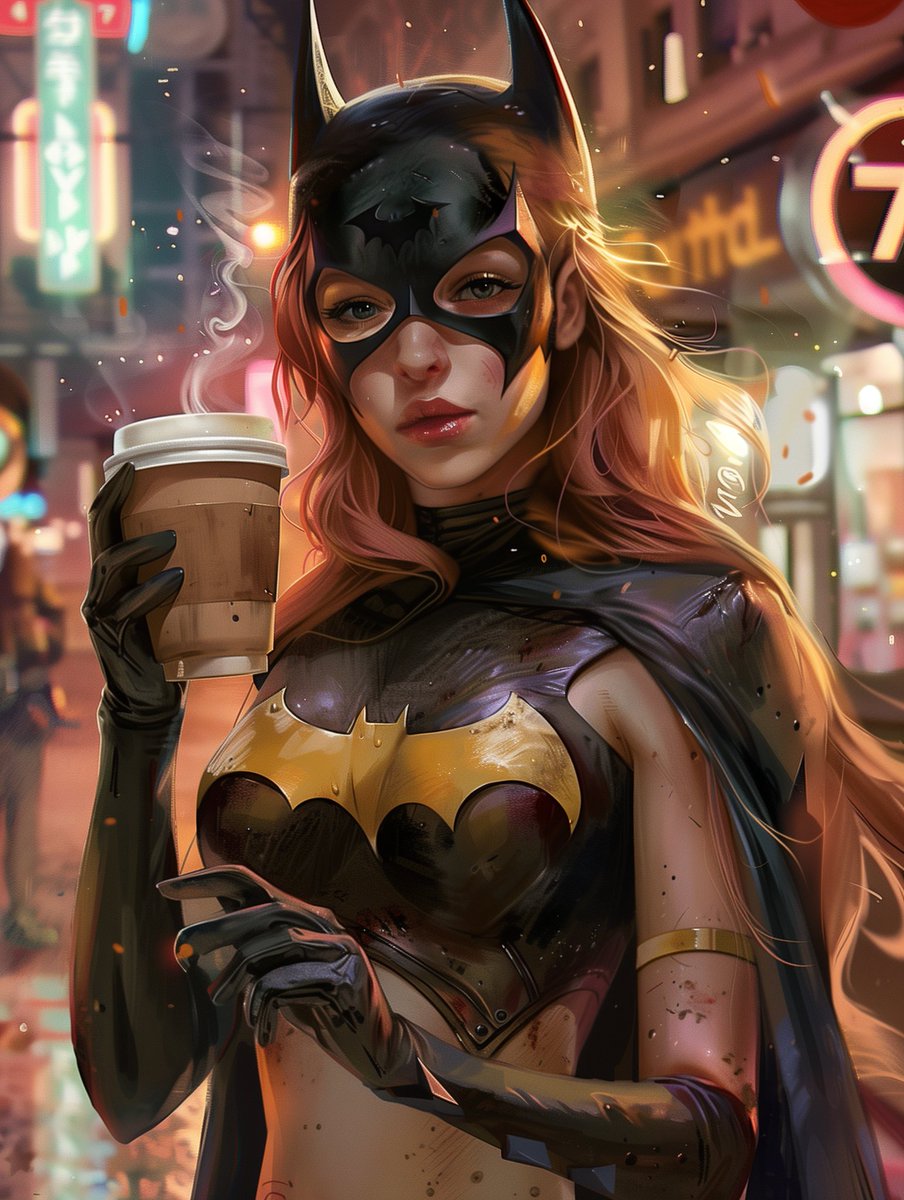Morning my friends, coffee? 😉☕
#batgirl