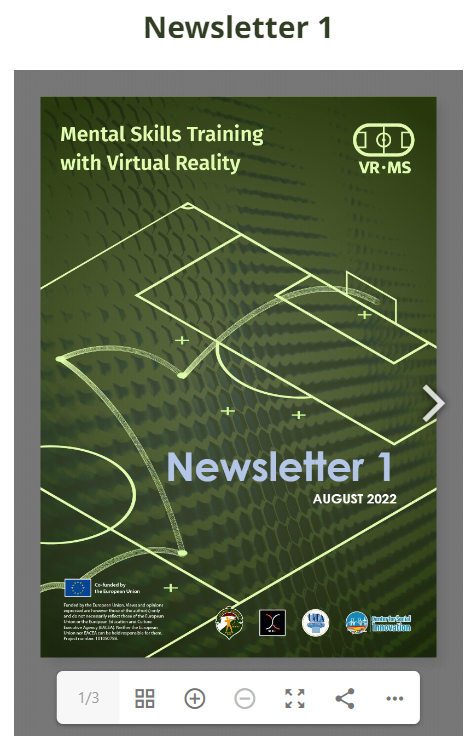 It is up! Check out our website and find out more about our first newsletter!
vrms-erasmus.eu/deliverables/
More to come soon!
#football #VirtualRealityTraining #mentalskillstraining