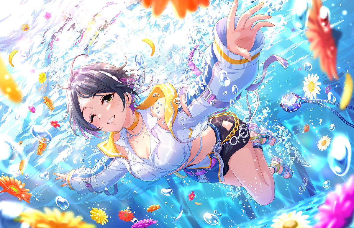 クリアブルーに誘われて] 速水奏 (SSレア) ドミナントガシャ 202406