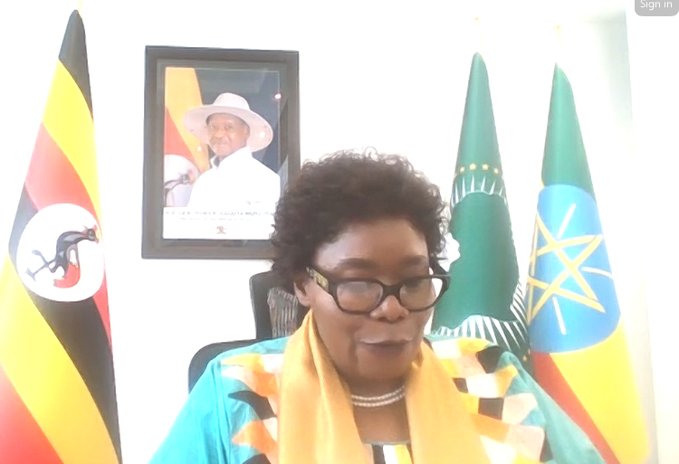 AUC_PAPS's tweet photo. The #AUPSC meets to consider the #AUC’s Report on the Joint Strategic Assessment for the Post-ATMIS @ATMIS_Somalia  Security Arrangement for an #AU-Led Mission in #Somalia. Amb. @Rotengo2, of #Uganda and Chairperson of the #PSC for June, opens the session, https://t.co/TsurCEuYlC