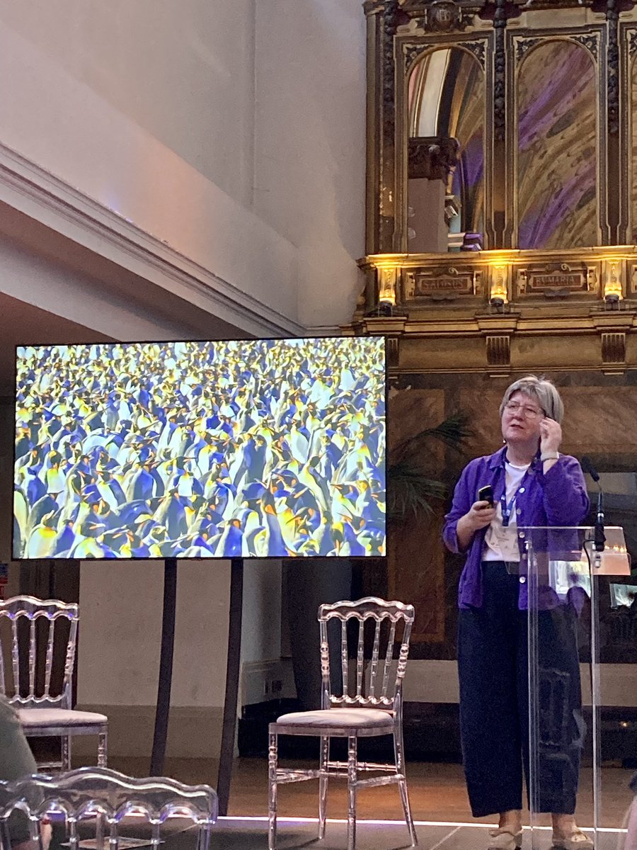 DON’T ADJUST YOUR PHONE - THIS IS 150,000 KING PENGUINS IN SOUTH GEORGIA!

Great speakers as always at @CLIAUK ! We could listen to <a href="/SeabournCruise/">Seabourn</a>’s Danae Sheehan all day! Today it was favourite destinations - seeing 150,000 King Penguins in South Georgia a highlight for us! 🐧