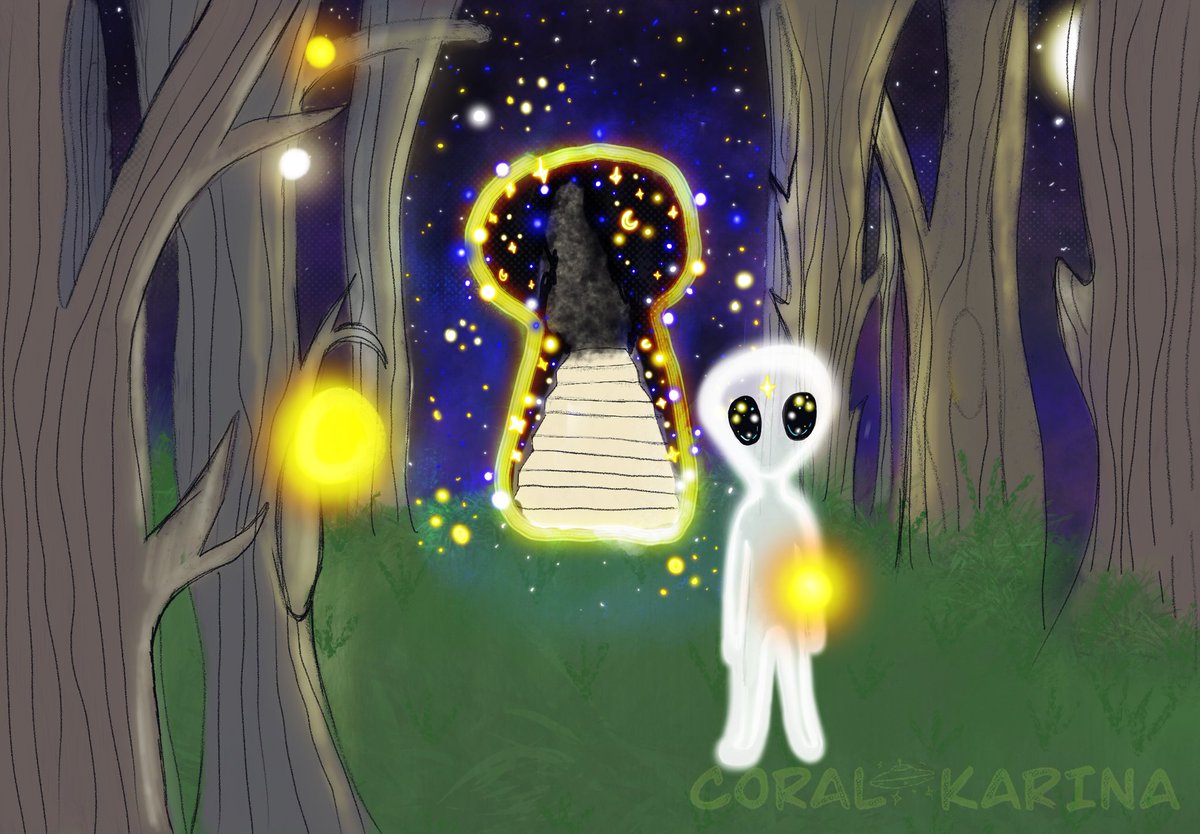 coralk_'s tweet image. Which version do you prefer? 

See my poll below.

#ufotwitter #ufox #ufoart #art #artist #childrensillustration