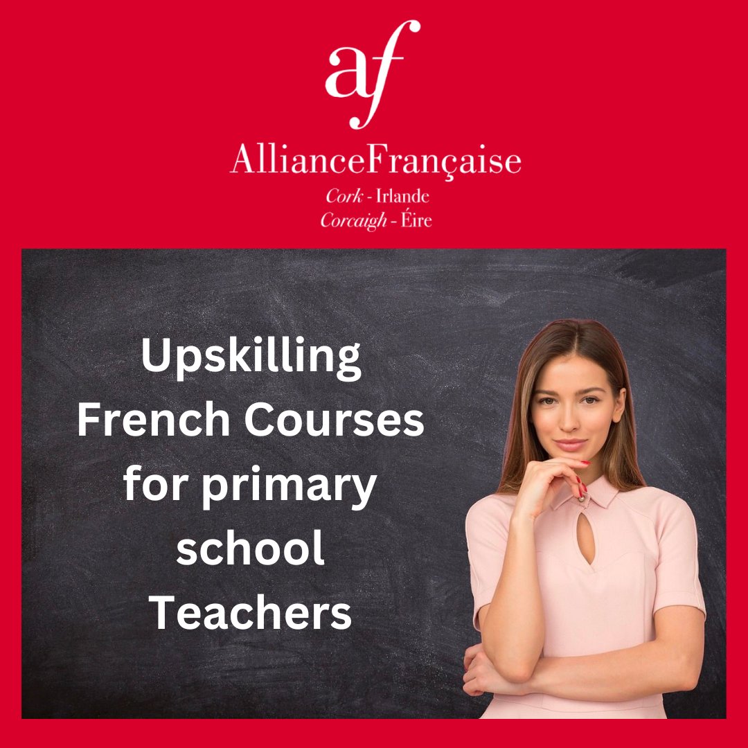 Online upskilling #French Courses for #primary school #teachers
🗓️Sept. to Nov. 2024 (15 hours over 10 weeks):
Level 1 (CEFR A1/A2) on Mondays, 7.30 pm to 9 pm
Level 2 (CEFR B1/B2) on Thursdays, 7.30 pm to 9 pm

To register: alliancefrancaisecork.com/Upskilling-Fre…

<a href="/languages_ie/">Post-Primary Languages Ireland (PPLI)</a> <a href="/langsconnect_ie/">Languages Connect</a>