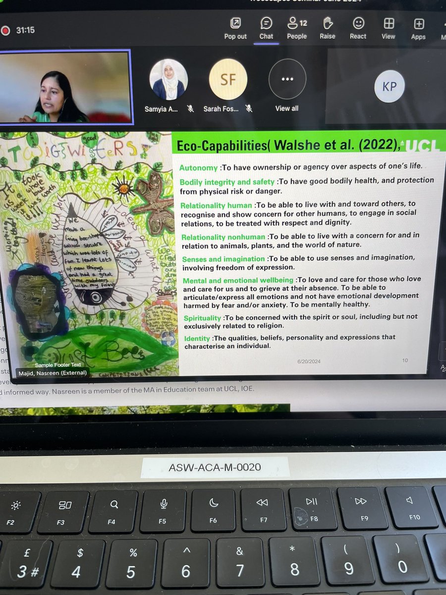 Voices of the Future researcher diary (@kate_pahl) on Twitter photo Lovely work on eco-capabilities from our <a href="/CYPTreescapes/">Voices of the Future: Child & Youth Treescapes</a> project seminar series organised by <a href="/samyia_ambreen/">Samyia Ambreen</a> from Dr Nasreen Majid developing a framework for pupil well-being in nature <a href="/UK_Treescapes/">UKTreescapes</a> Lovely work on eco-capabilities from our <a href="/CYPTreescapes/">Voices of the Future: Child & Youth Treescapes</a> project seminar series organised by <a href="/samyia_ambreen/">Samyia Ambreen</a> from Dr Nasreen Majid developing a framework for pupil well-being in nature <a href="/UK_Treescapes/">UKTreescapes</a>
