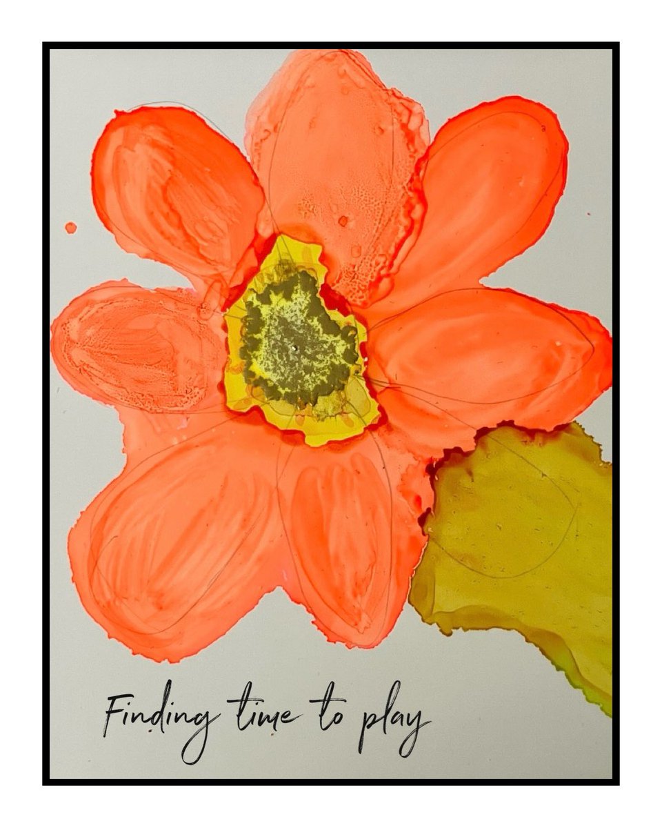 MeetsJulie's tweet photo. Nice to explore new media .. alcohol ink challenging but much fun. https://t.co/0fgnYuV2p5
