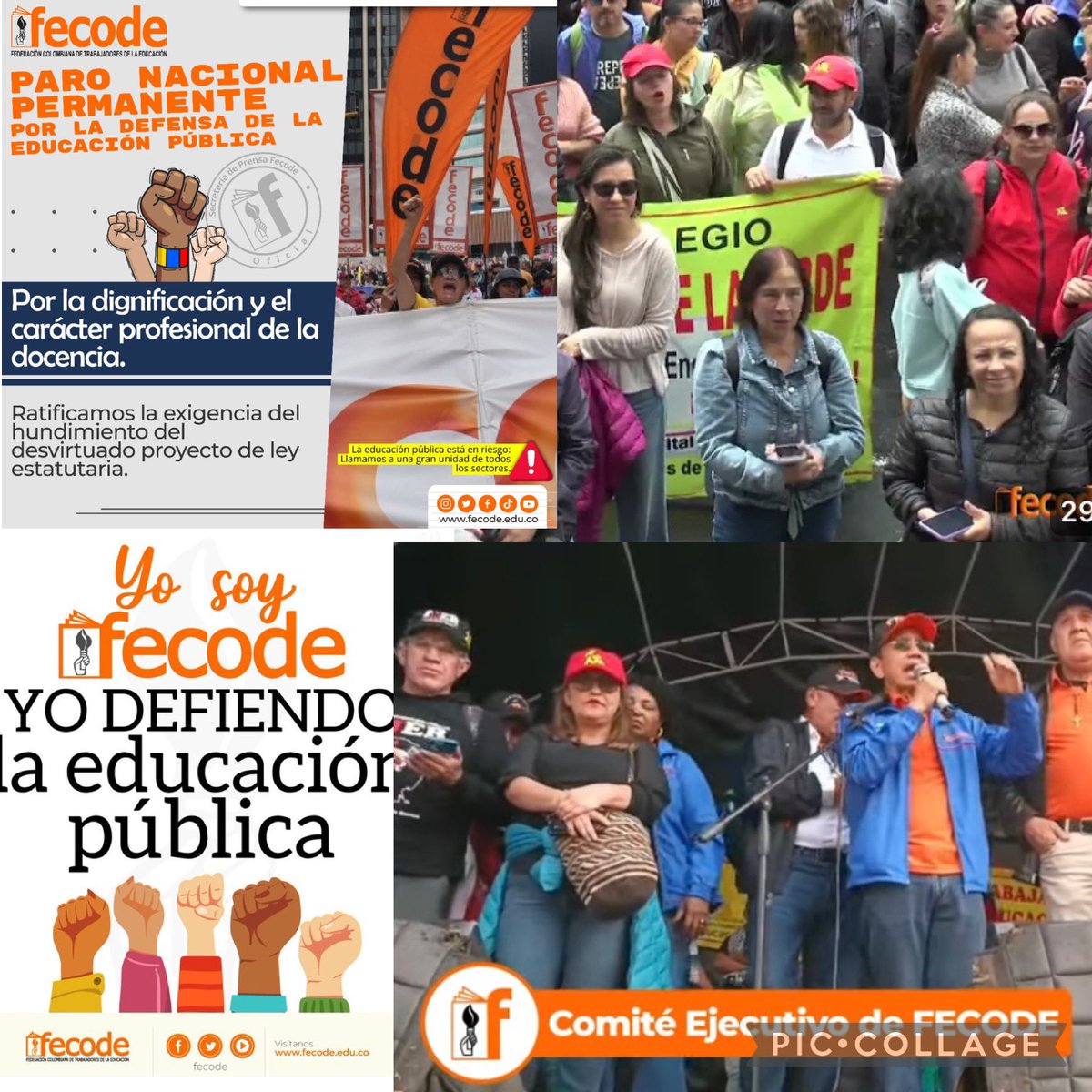 cuquiv's tweet photo. Toda nuestra solidaridad desde FECCOO España a nuestros colegas colombianos de FECODE en el #ParoNacionalPorLaEducación Siguen las movilizaciones en defensa de la educación pública y por la mejoras laborales de la docencia,el gobierno tiene que negociar! Unid@s somos más fuertes https://t.co/fN7LvJeuIp