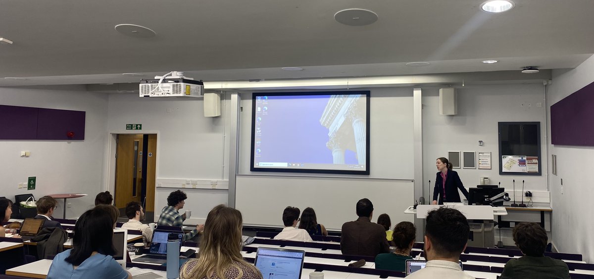 Joanne Paul (who spoke at the first ever London Graduate Conference in HPT!) delivers the opening remarks at #HPTC2024 with thoughts on temporality, counsel and agency in utopian thinking.