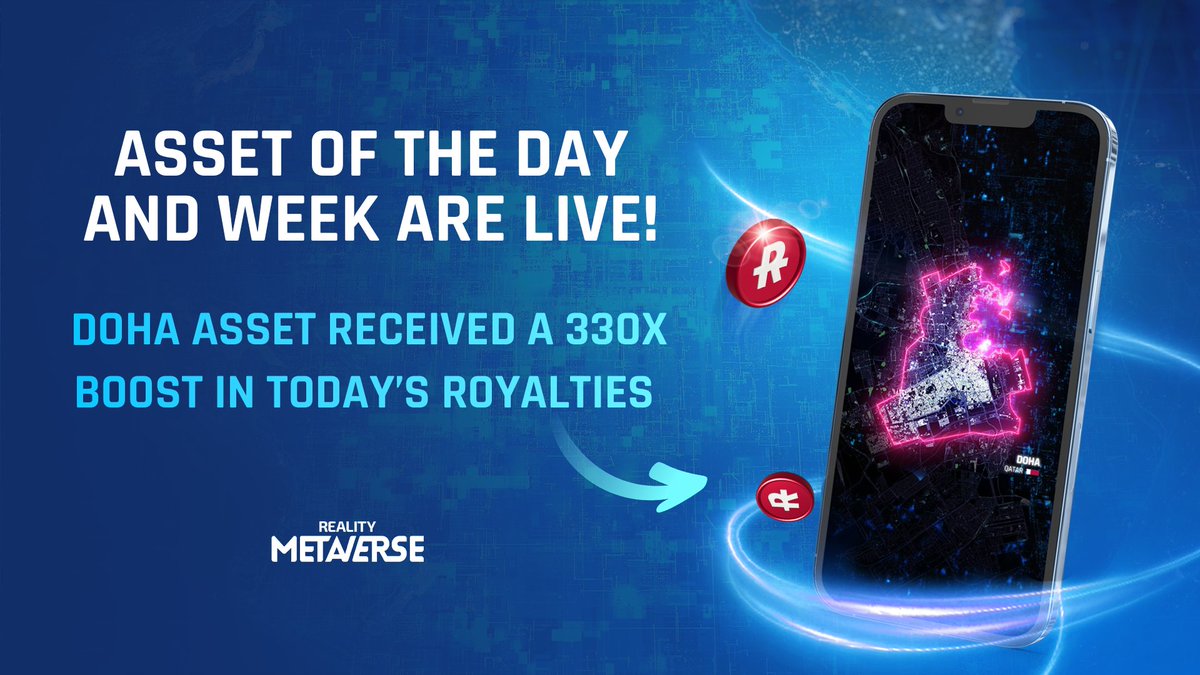 🚀 330x Asset Boost and Limited-Time Discount! 🚀

🌟 Doha Asset received a 330x boost in today's royalties! 🌟

🔥 For the next 3 days, enjoy great discounted prices on these assets! 🔥

Don't miss out on this incredible opportunity: realitymeta.io/home/spotlight

More details: