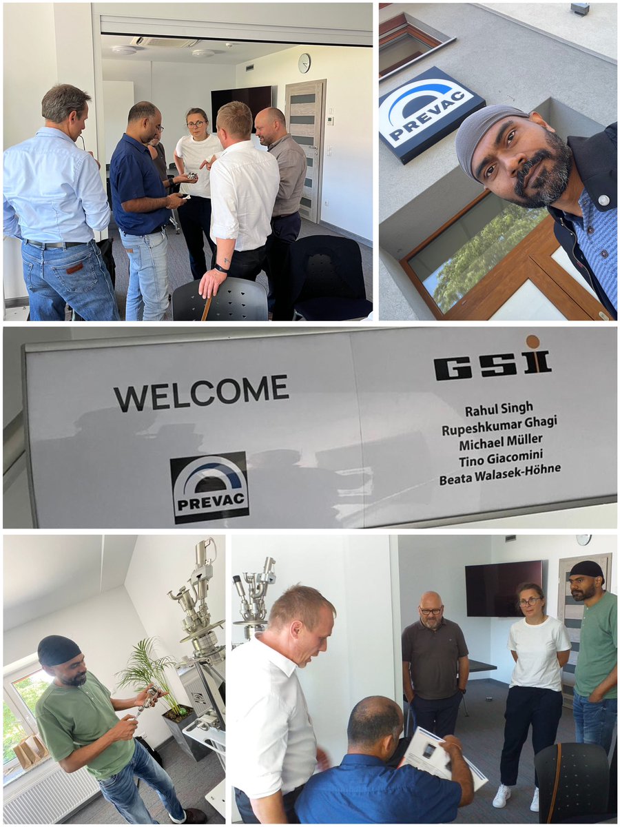 rupeshghagi's tweet photo. Amazing start to the week with fun and fruitful business trip to PREVAC Ltd @PREVAC1 in Rogów, Poland with colleagues from GSI-FAIR @FAIR_GSI_en. https://t.co/o4Q9CLuSAO