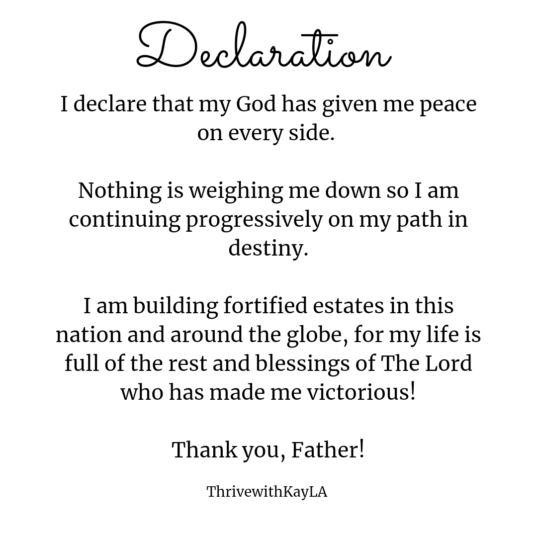 ThrivewithKayla's tweet photo. 2 Chronicles 14:6 ESV
He built fortified cities in Judah, for the land had rest. He had no war in those years, for the Lord gave him peace.
#declaration #thelordspeace #allroundrest #buildinpeace #thrivewithkayla #careercounselling #thrive https://t.co/S8VLo1VyZQ