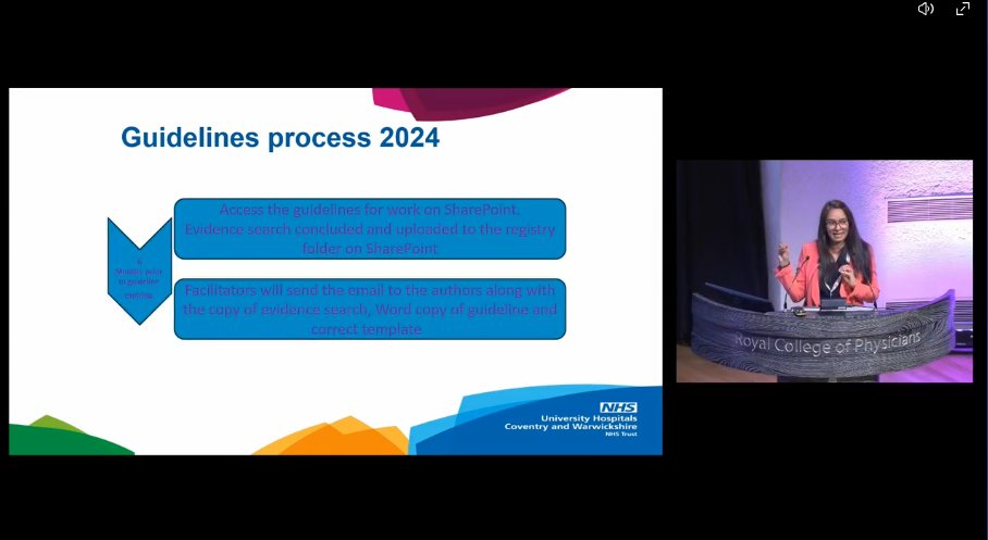 Fascinating presentation, Mandeep showcasing what the old guidelines process and what the new streamlined process is.  Use of SharePoint highlighted, evidence searches and more. shows the connection throughout the whole organisation and the hard work involved. #HLG2024